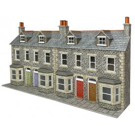 Metcalfe OO Terraced House Fronts - Stone - OO Scale