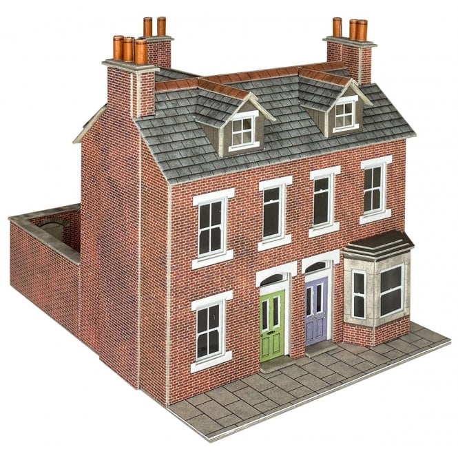 Metcalfe OO Terraced Houses - Red Brick - OO Scale