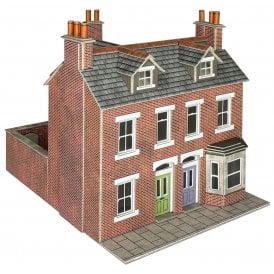 Terraced Houses - Red Brick - OO Scale