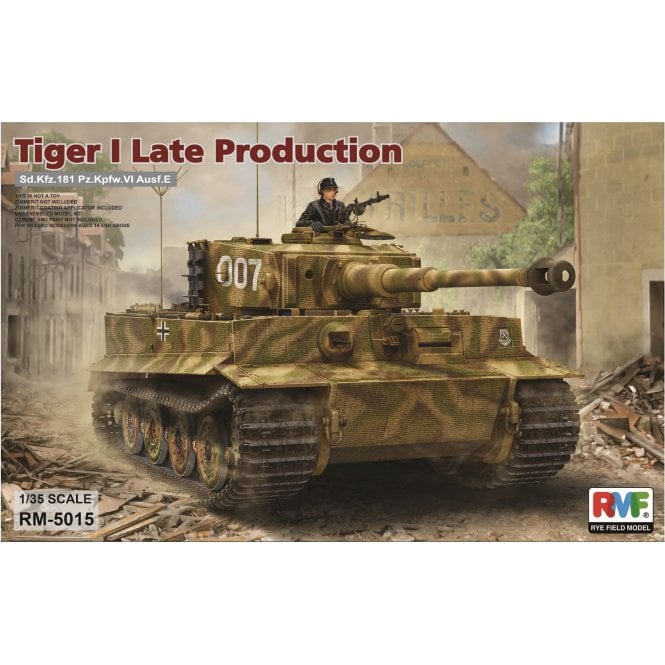 Rye Field Models Tiger I Late Production w/workable tracks (1:35)