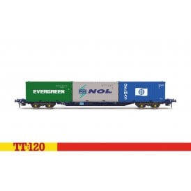 TOUAX KFA 'Evergreen','NOL' & 'Delmas' 3x20ft Containers (TT)
