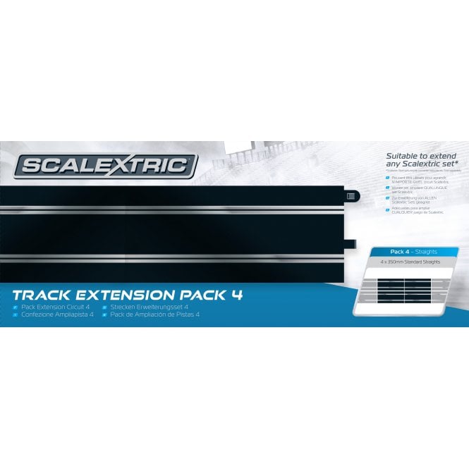 Scalextric Track Extension Pack 4 - 4 x Standard Straights