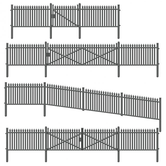 Peco TT gauge - GWR Spear Fencing, Gates & Ramps