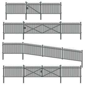 TT gauge - GWR Spear Fencing, Gates & Ramps