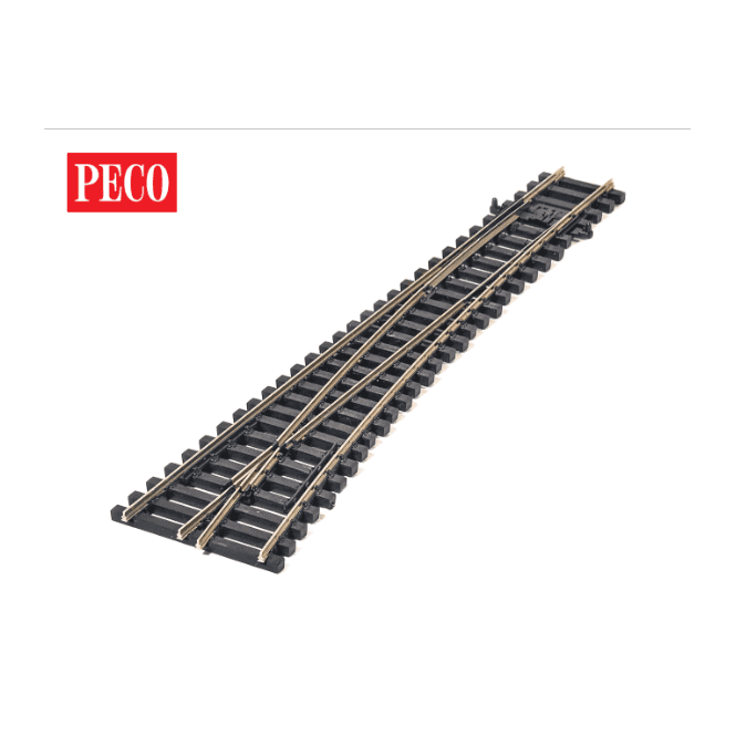 Peco TT Gauge Medium Radius Left Hand C55 Unifrog