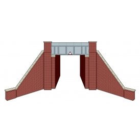 TT Gauge - Steel Plate Bridge, Brick Abutments, Single Track