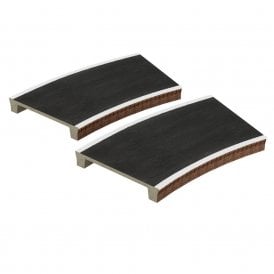 Two Curved Platforms Radius 2 (OO)