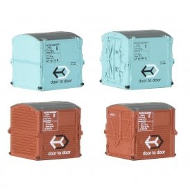 Type A Containers BR Bauxite (x2) & Type AF Cont. BR Ice Blue (x