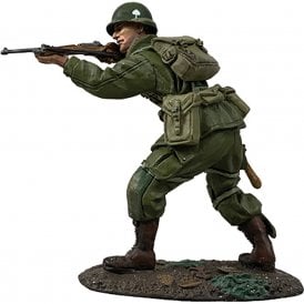 U.S.101st Airborne Standing Firing Carbine Winter 1944-45