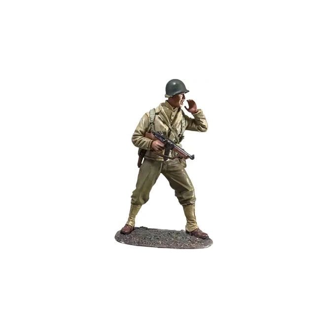W.Britain U.S. Infantry NCO Shouting with Thompson (1:30)