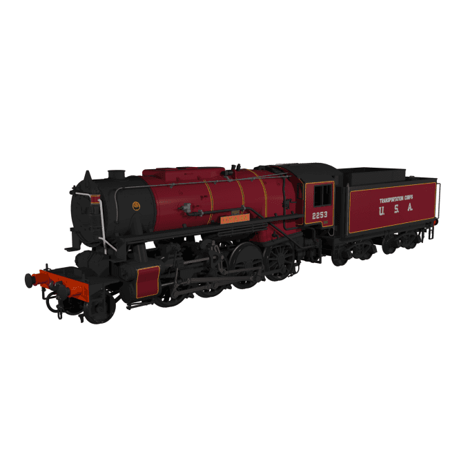 Rapido UK USATC S160 '2253' ‘Omaha’ Lined Maroon U.S.A. (Sound Fitted)