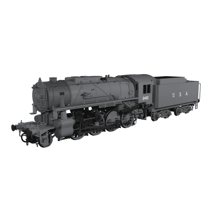Rapido UK USATC S160 '2415' Matt Dark Grey U.S.A. (LMS Region)