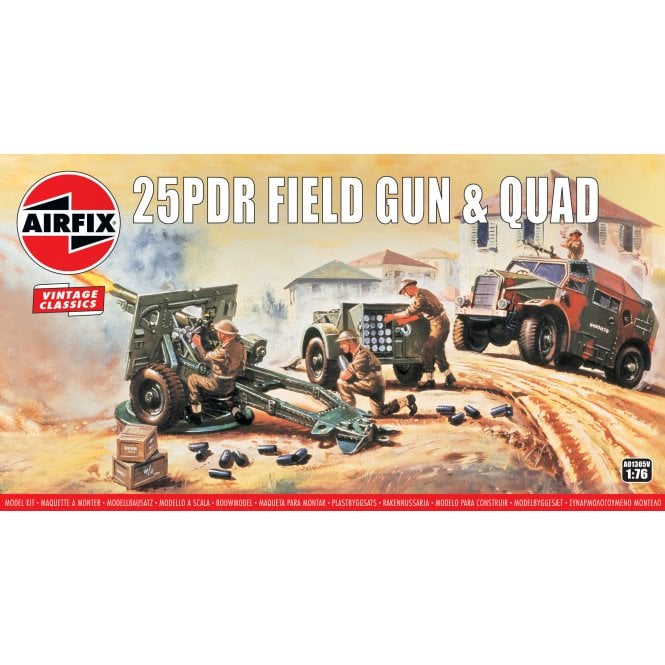 Airfix Vintage Classics: 25PDR Field Gun & Quad (1:76)