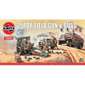 Vintage Classics: 25PDR Field Gun & Quad (1:76)