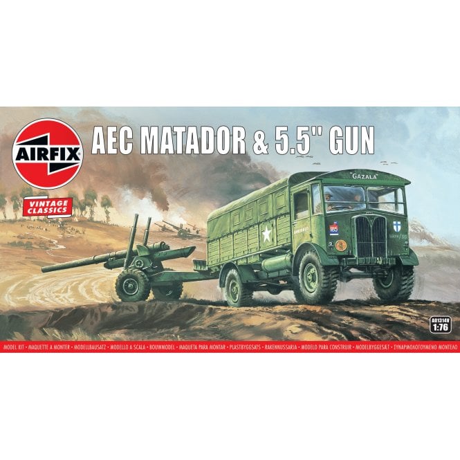 Airfix Vintage Classics: AEC Matador & 5.5inch Gun (1:76)