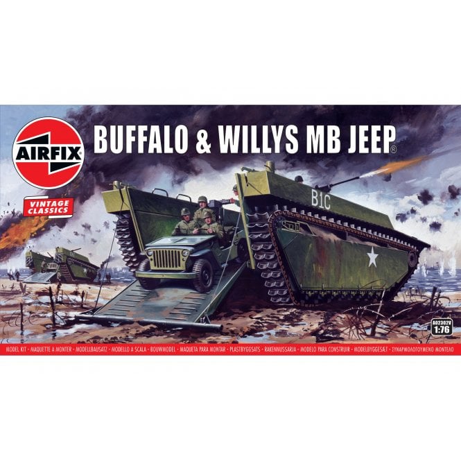 Airfix Vintage Classics: Buffalo & Willys MB Jeep (1:76)