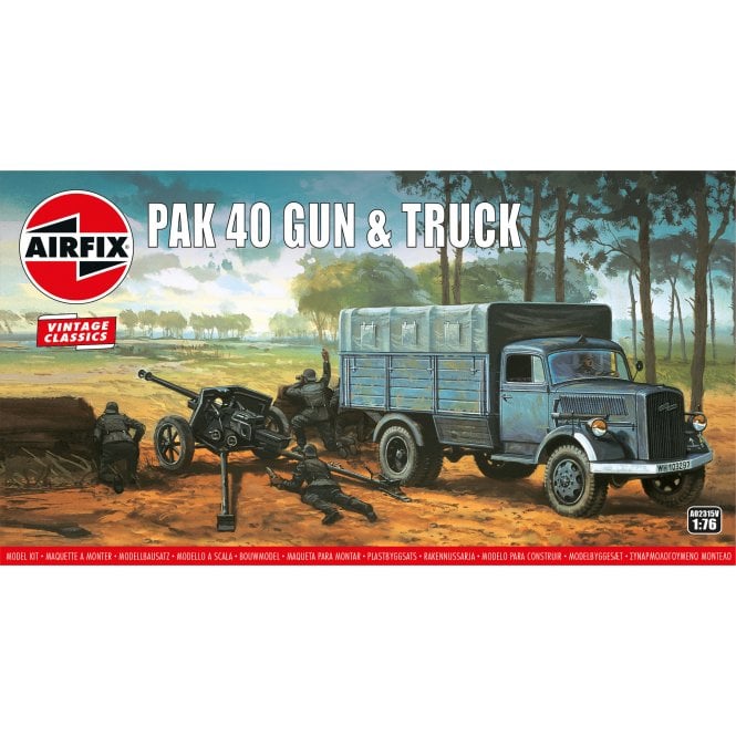 Airfix Vintage Classics: Pak 40 Gun & Truck (1:76)