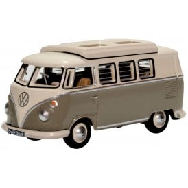 VW T1 Camper Mouse Grey/Pearl White (1:76)