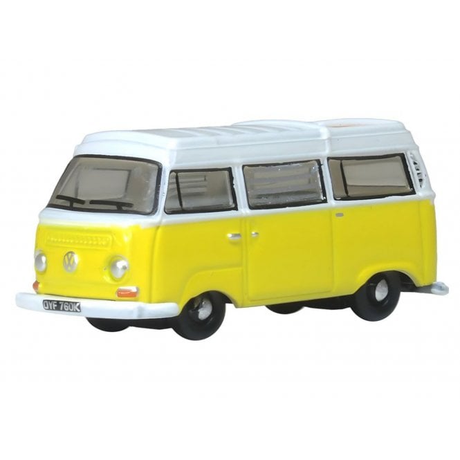 Oxford Diecast VW T2 Bay Window Camper Saturn Yellow/White (N)