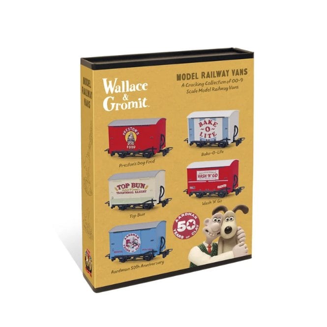 Peco Wallace & Gromit Aardman 50th Wagon Collectors set (009)