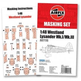 Westland Lysander Mk1/Mk3 Masking Set (1:48)