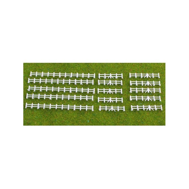 Kestrel Designs White Farm Rail Fencing 86mm