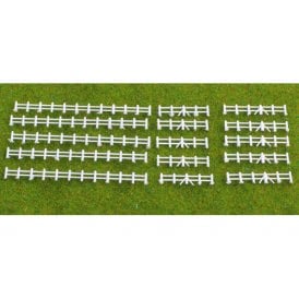 Kestrel Designs White Farm Rail Fencing 86mm