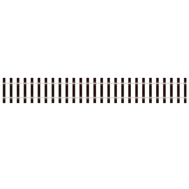 Wooden sleeper type - nickel silver rail - O Gauge