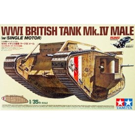 WWI British Mk IV Tank Male with motor (1:35)