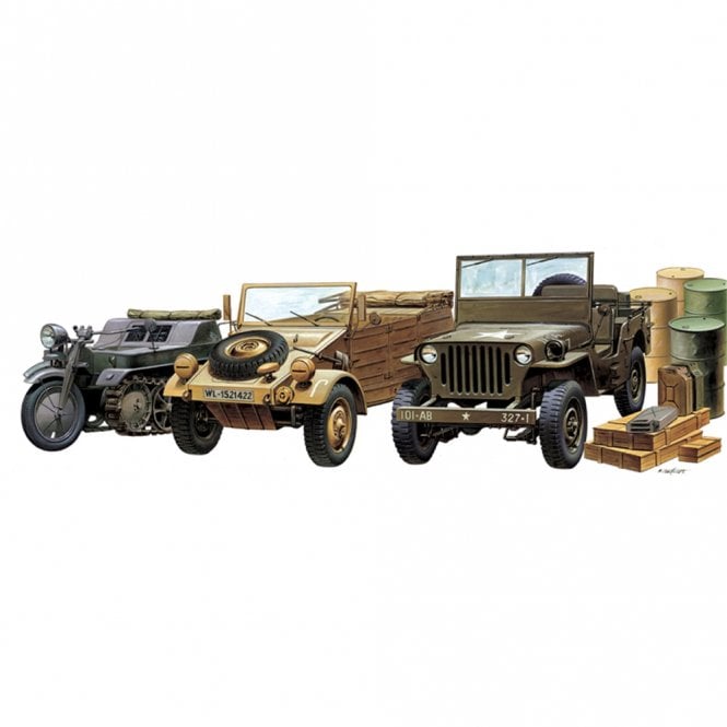 Academy WWII Ground Vehicle Set (1:72)