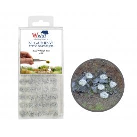 WWS 4mm Iced Winter Static Grass Tufts x 100
