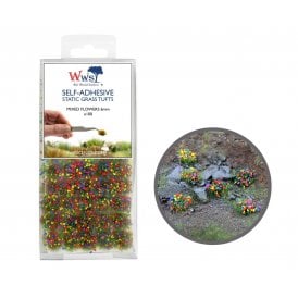 WWS 6mm Mixed Flowers Static Grass Tufts x100