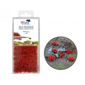 WWS 6mm Poppy Static Grass Tufts x 100