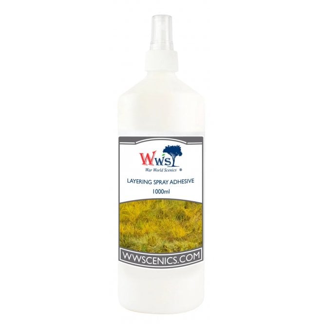 WWScenics WWS Static Grass Layering Spray Adhesive 1000ml